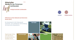Desktop Screenshot of historischerverein.li